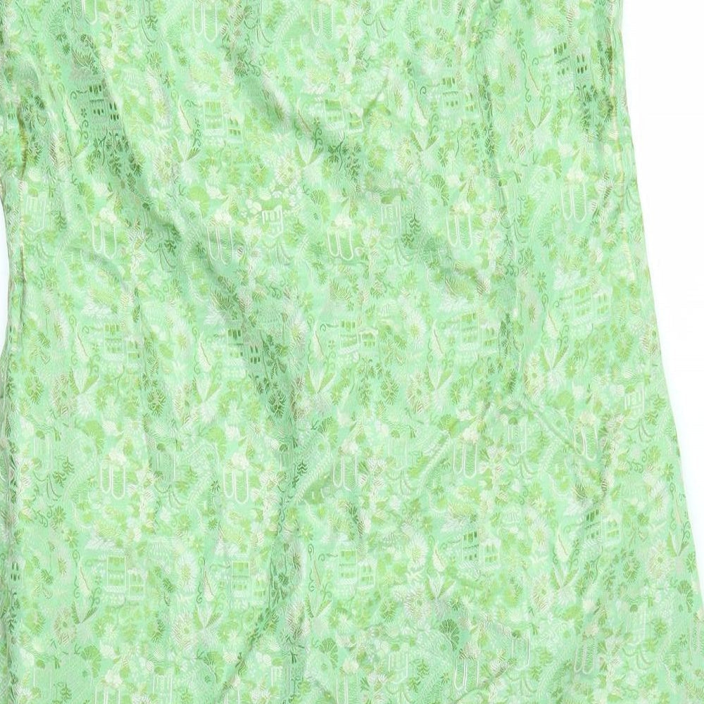 Preworn Womens Green A-Line Size S