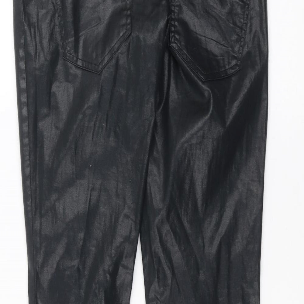 Next Womens Black Trousers Size 10 L29 in