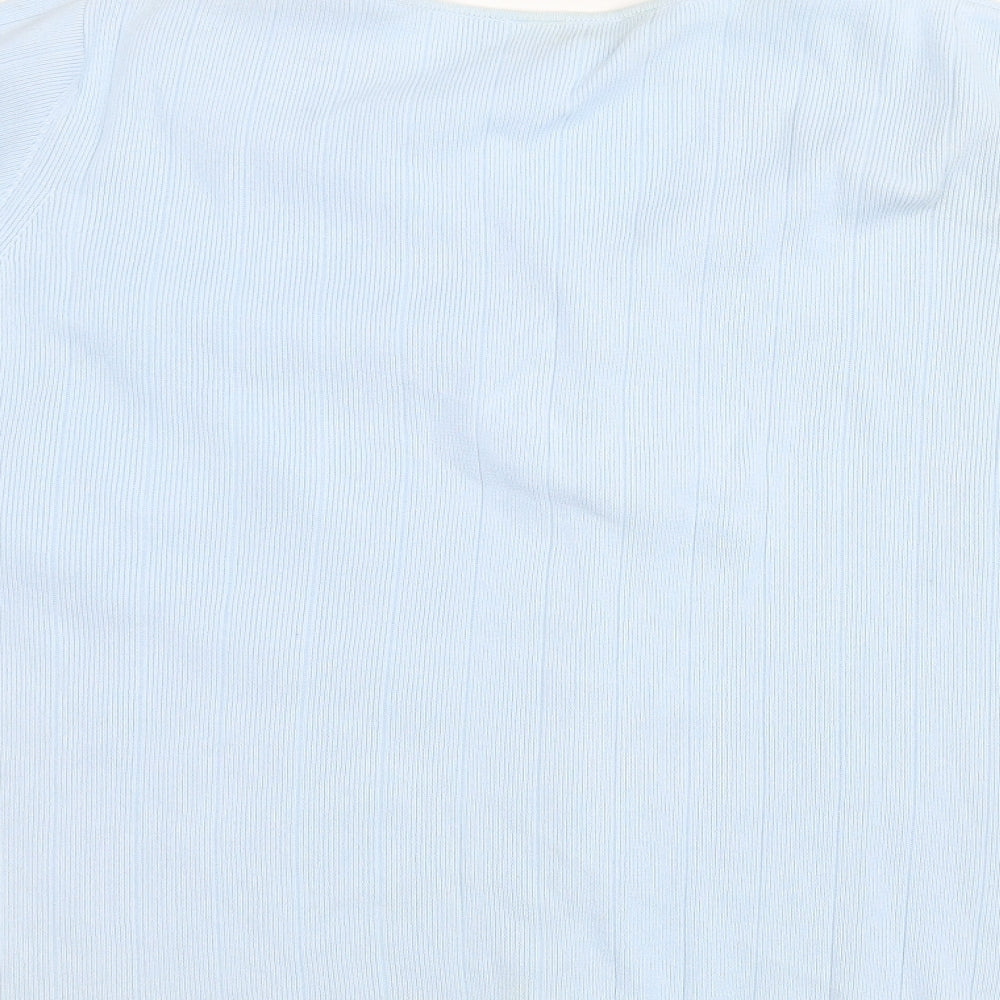 Essence Womens Blue Cardigan Jumper Size 18