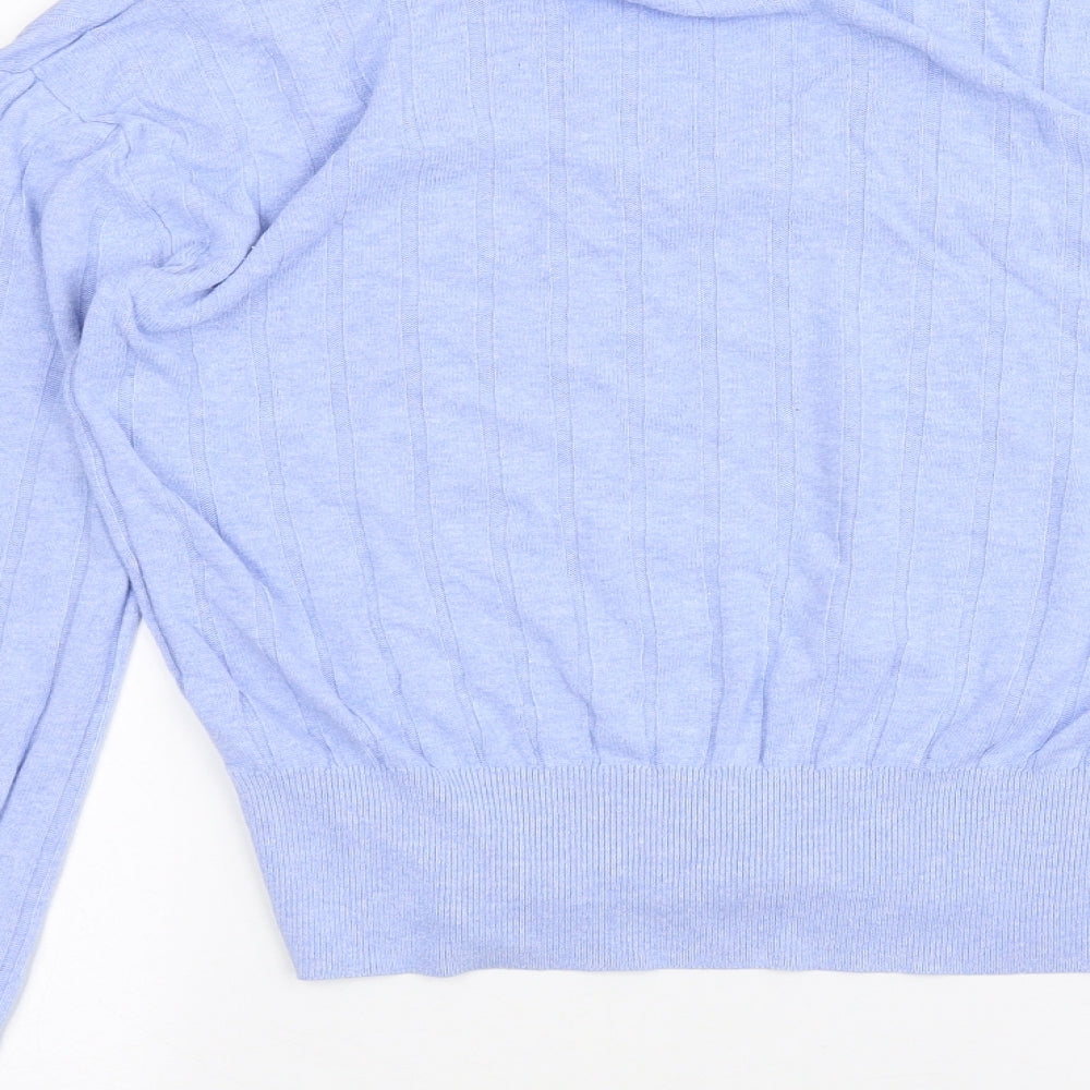 Marks and Spencer Womens Blue Basic T-Shirt Size S