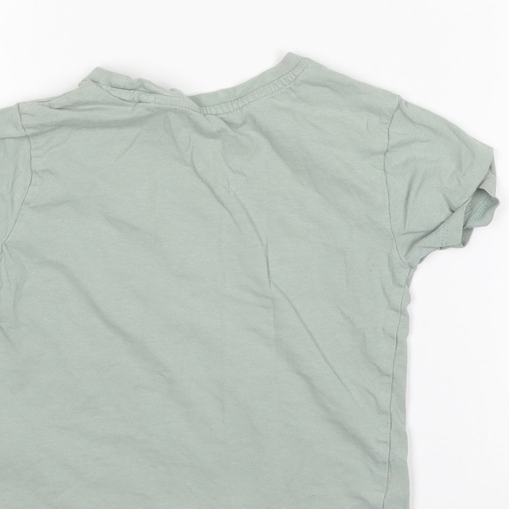 Primark Girls Green Basic T-Shirt Size 2-3 Years