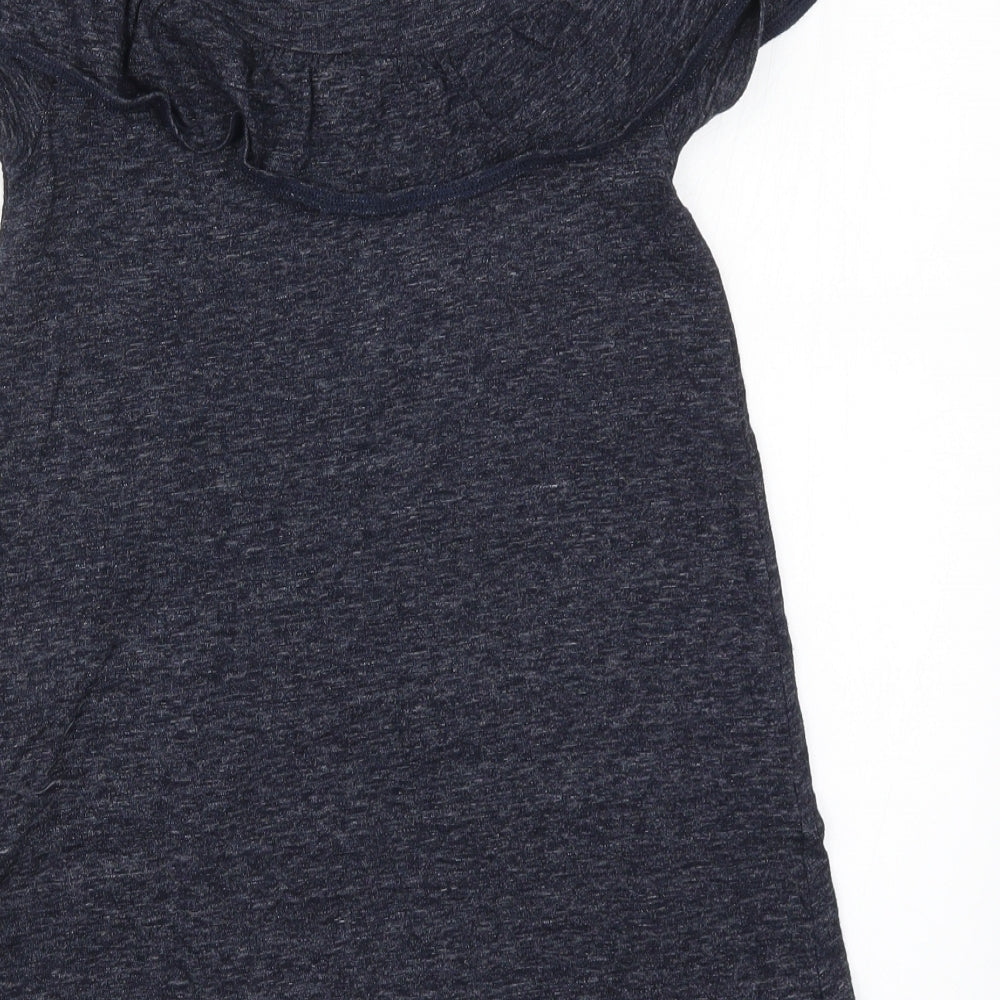 NEXT Girls Blue Basic T-Shirt Size 7 Years