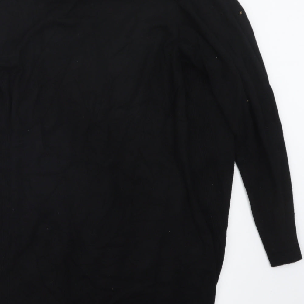 Preworn Womens Black Cardigan Jumper Size 14
