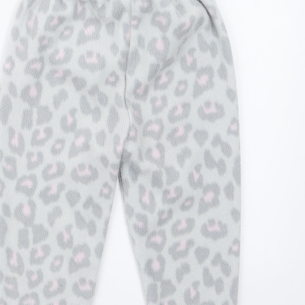 Jam Jam Girls Grey Animal Print Capri Pyjama Set Size 2-3 Years
