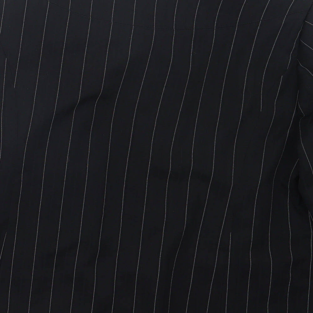 Wardrobe Womens Black Striped Jacket Size 16