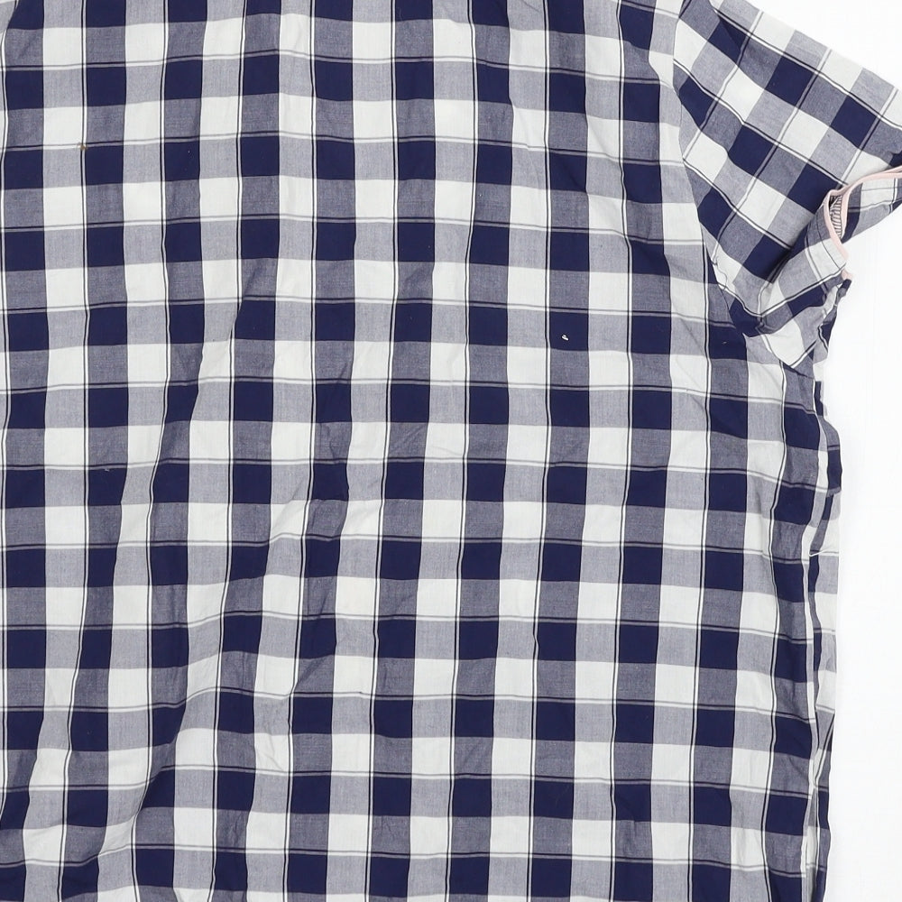 George Womens Blue Check Top Pyjama Pants Size 8