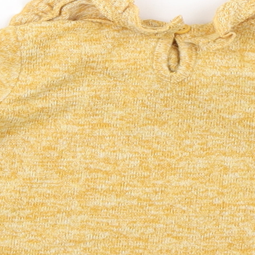 Matalan Girls Yellow Basic T-Shirt Size Newborn
