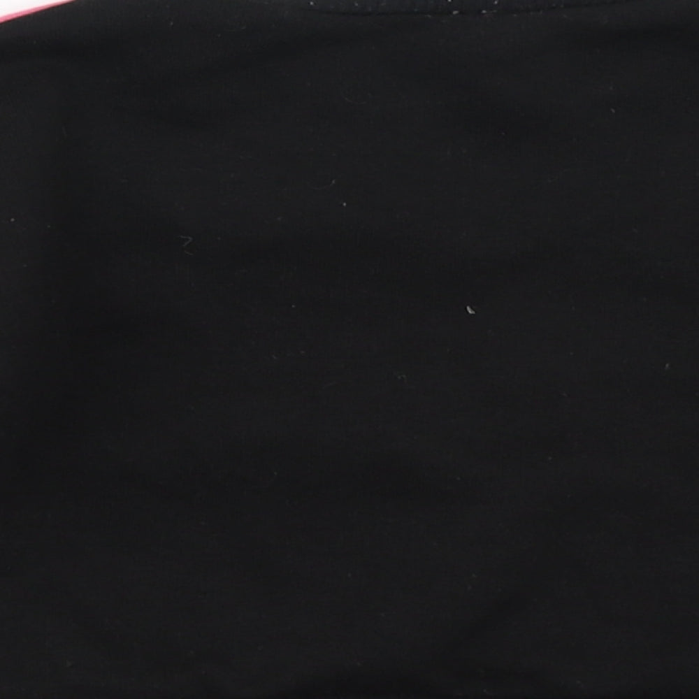 Matalan Girls Black Colourblock Basic T-Shirt Size 9-12 Months
