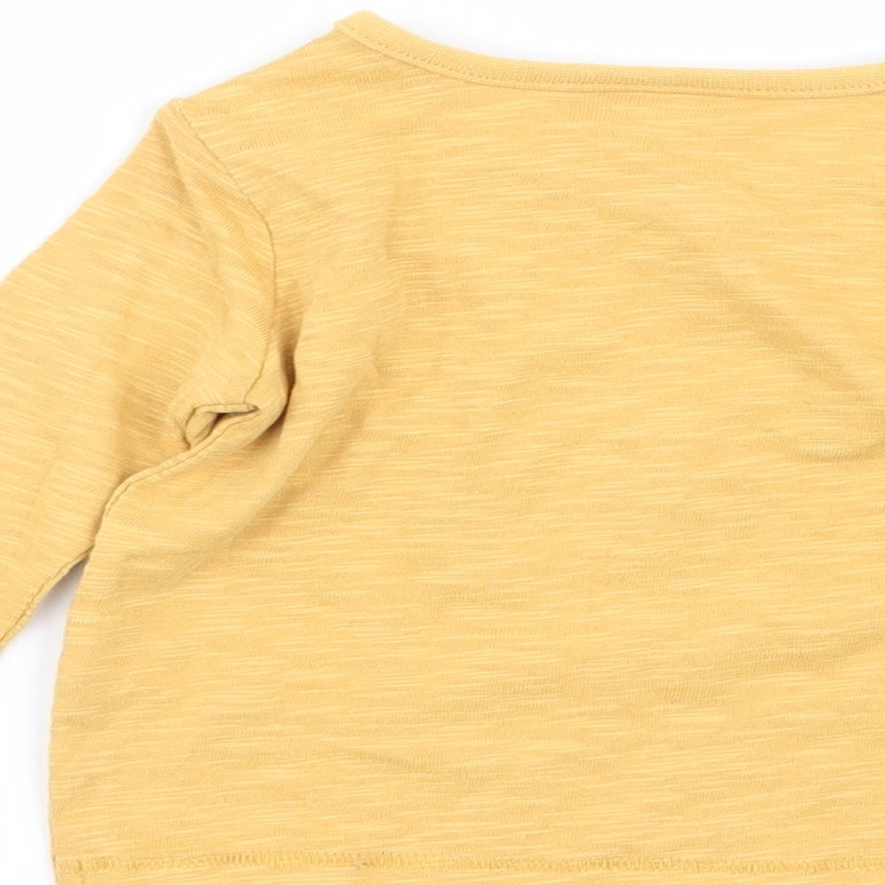 NEXT Girls Yellow Basic T-Shirt Size 0-3 Months