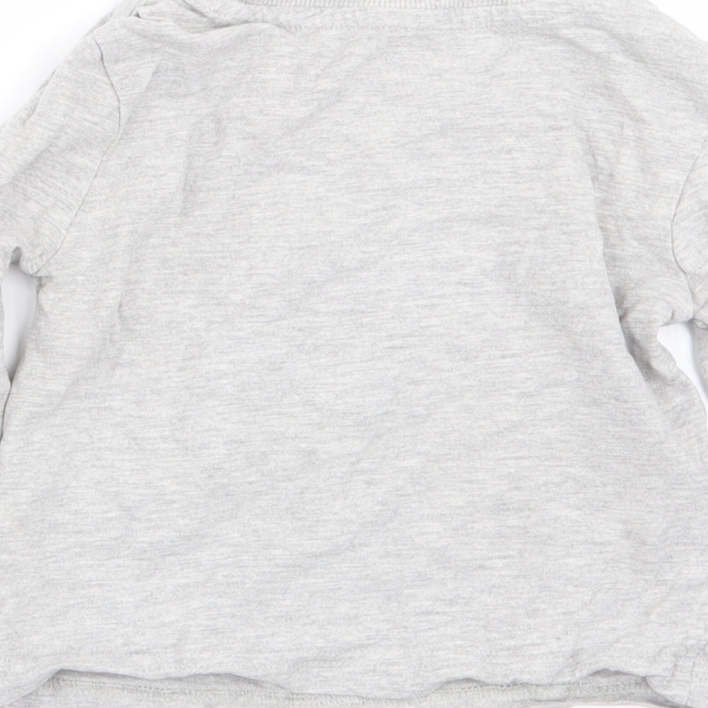 lily and dan Boys Grey Solid Pyjama Top Size 2-3 Years