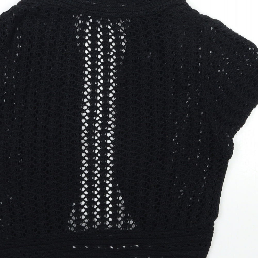 George Womens Black Knit Cardigan Jumper Size 14