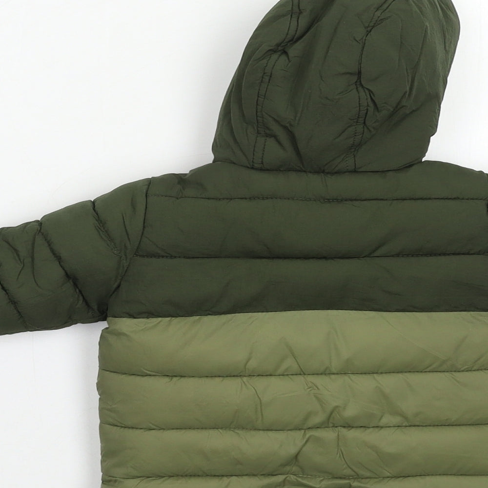 Primark Baby Green Puffer Jacket Coat Size 3-6 Months