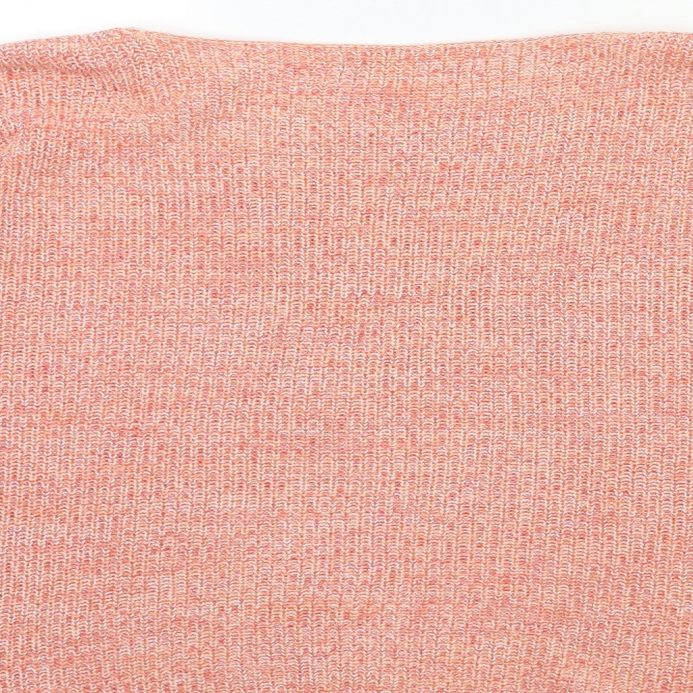 Marks & Spencer Mens Orange Knit Pullover Jumper Size M
