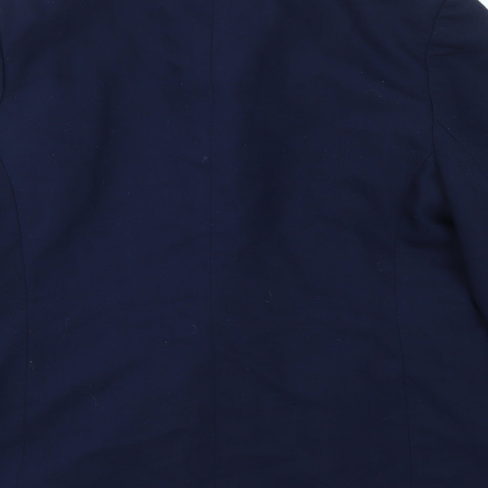 Design essentials Womens Blue Jacket Blazer Size 16