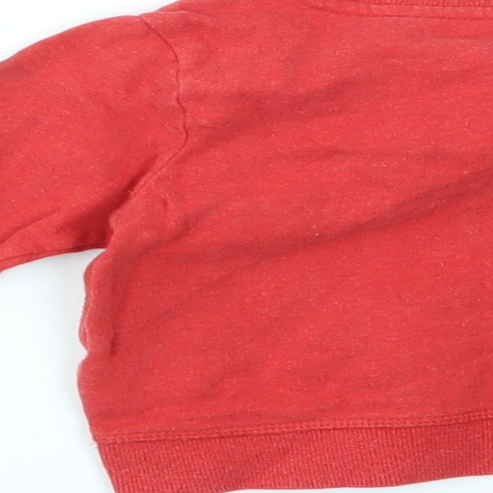 M Boys Red Pullover Jumper Size 12-18 Months