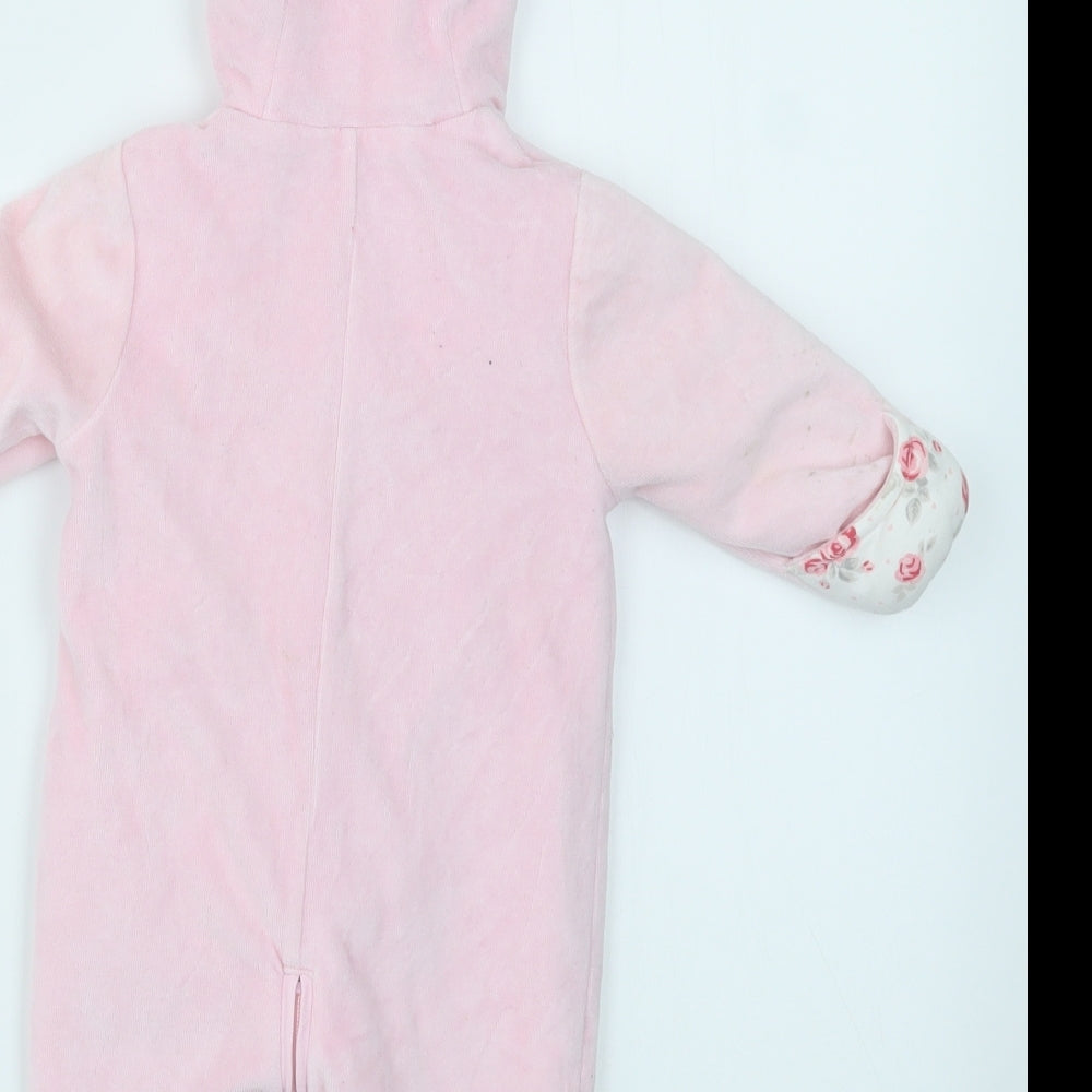 George Girls Pink Basic Jacket Coatigan Size 3-6 Months