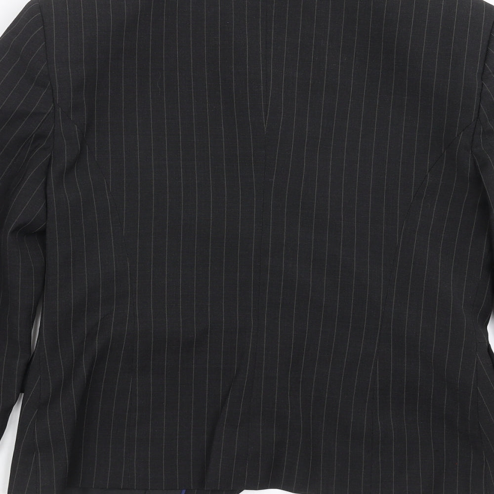 Wardrobes Womens Grey Striped Jacket Suit Jacket Size 8