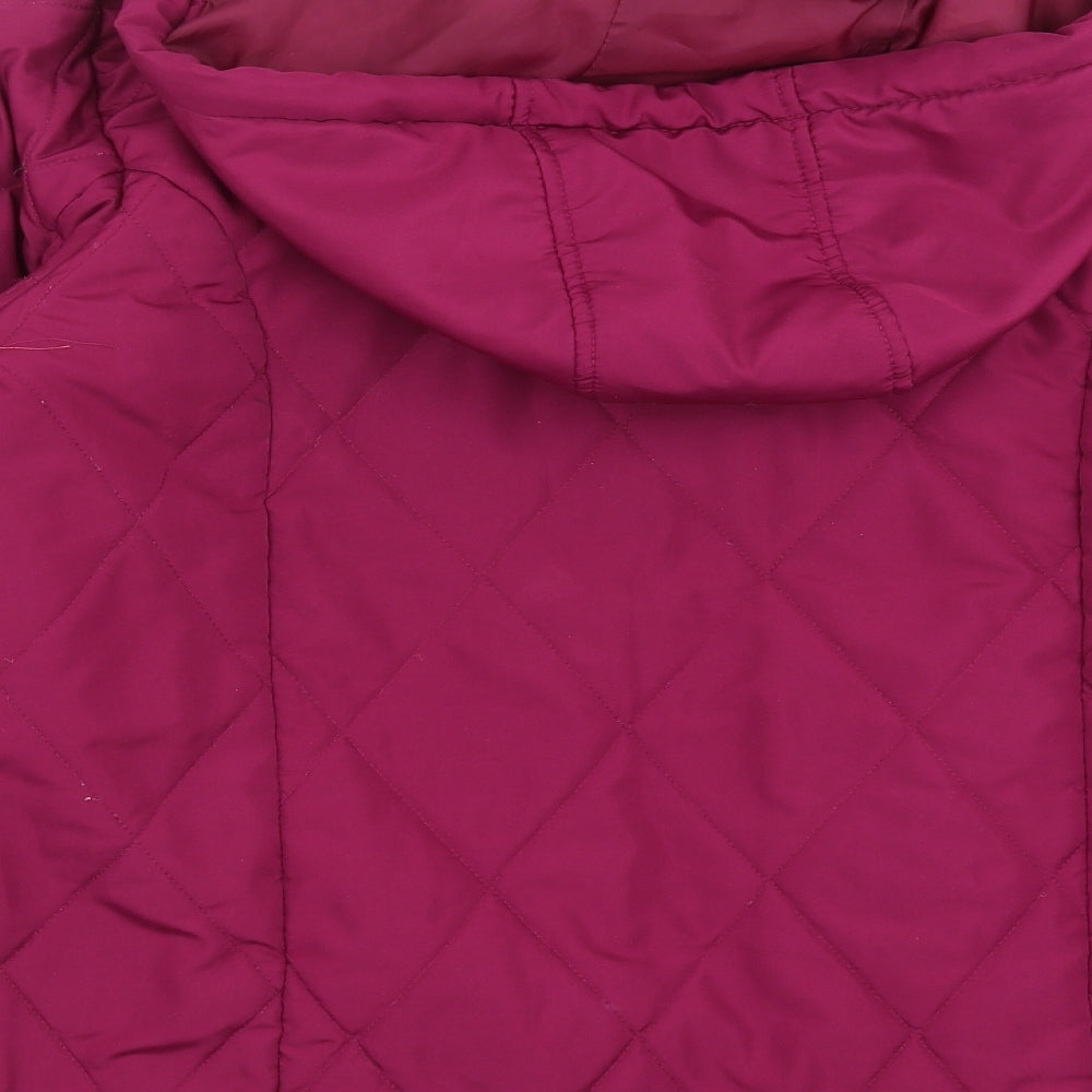 Damart Womens Purple Quilted Jacket Size 10