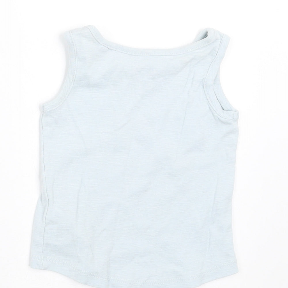 NEXT Girls Blue Basic Tank Size 6-9 Months