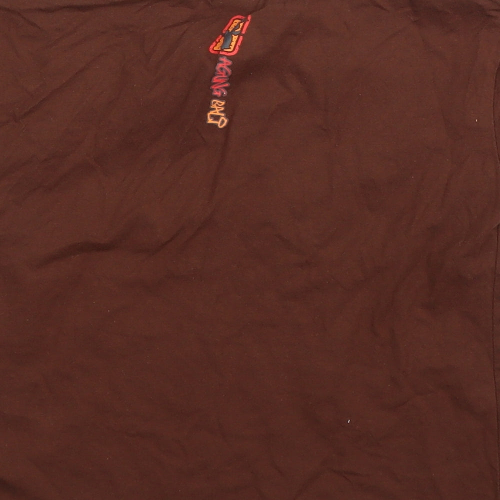 Preworn Boys Brown Basic T-Shirt Size 5 Years - Batman