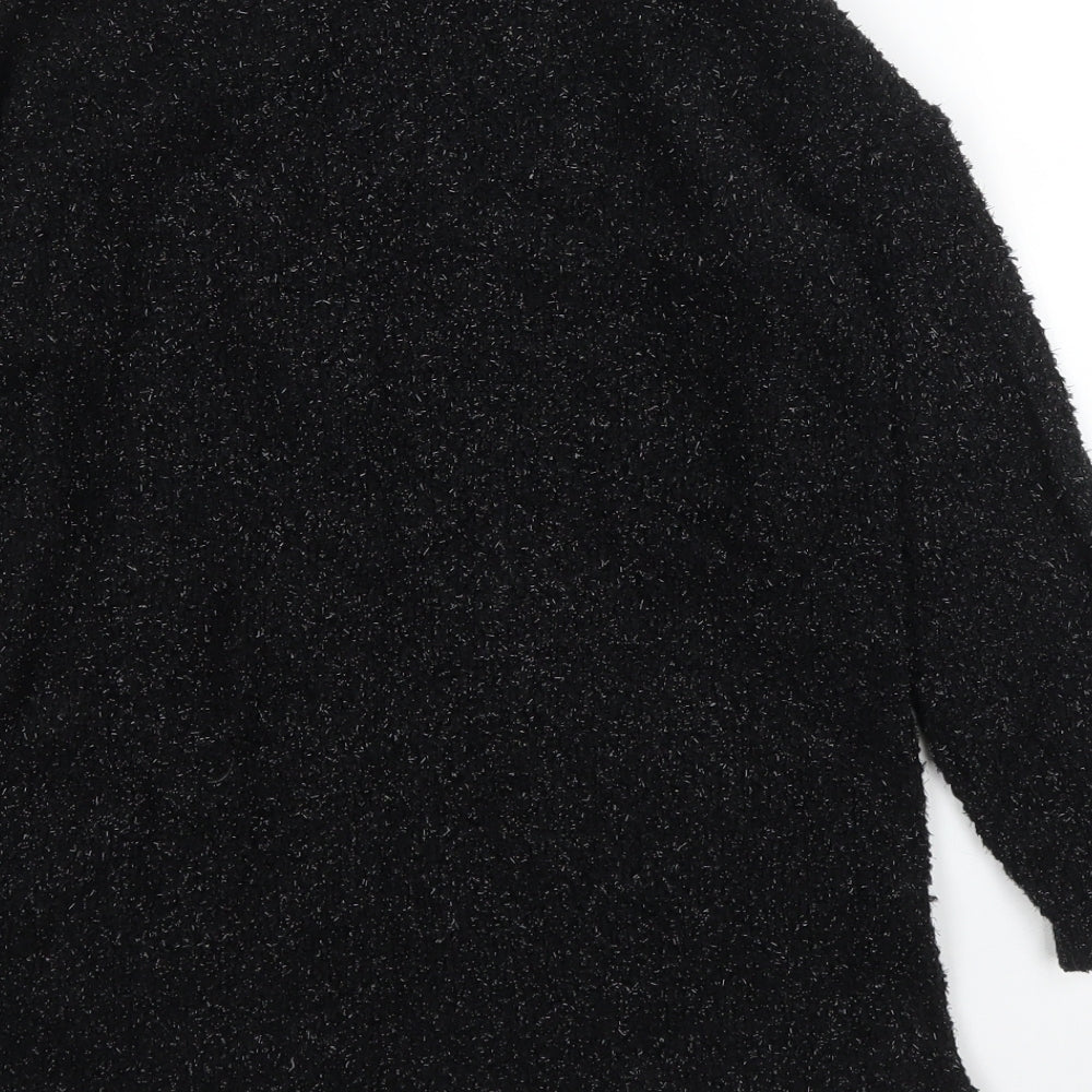 NEXT Girls Black Pullover Jumper Size 8 Years
