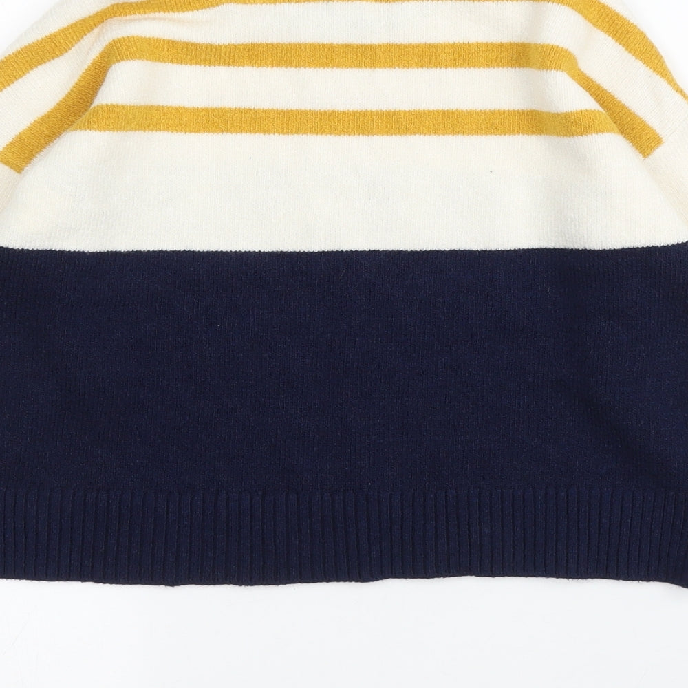 Matalan Girls Blue Striped Pullover Jumper Size 12 Years