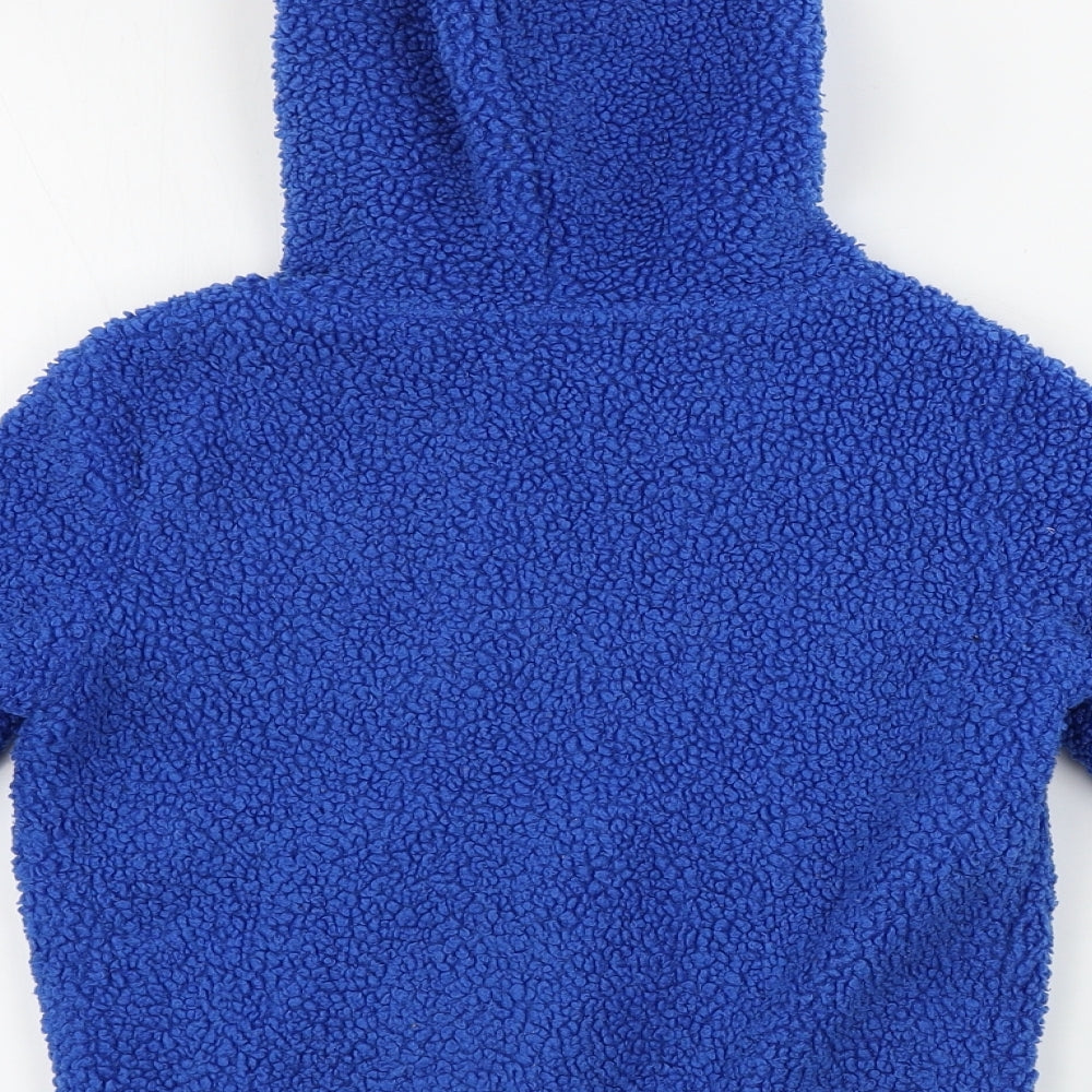 Crane Boys Blue Pullover Hoodie Size 5-6 Years