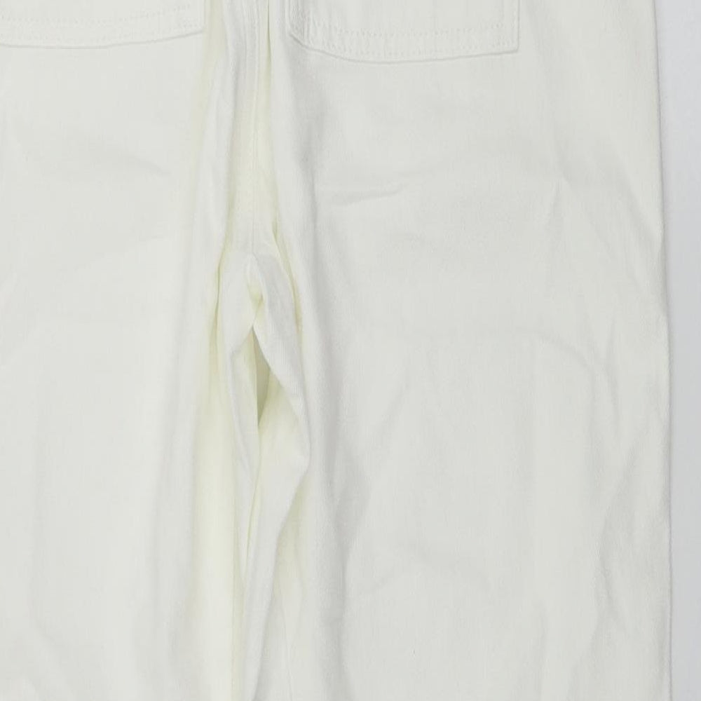 Michelle Keegan Womens Ivory Trousers Size 10 L25 in