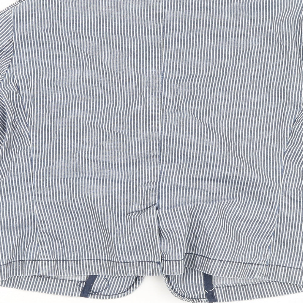 j jeans Girls Blue Striped Jacket Size 10 Years