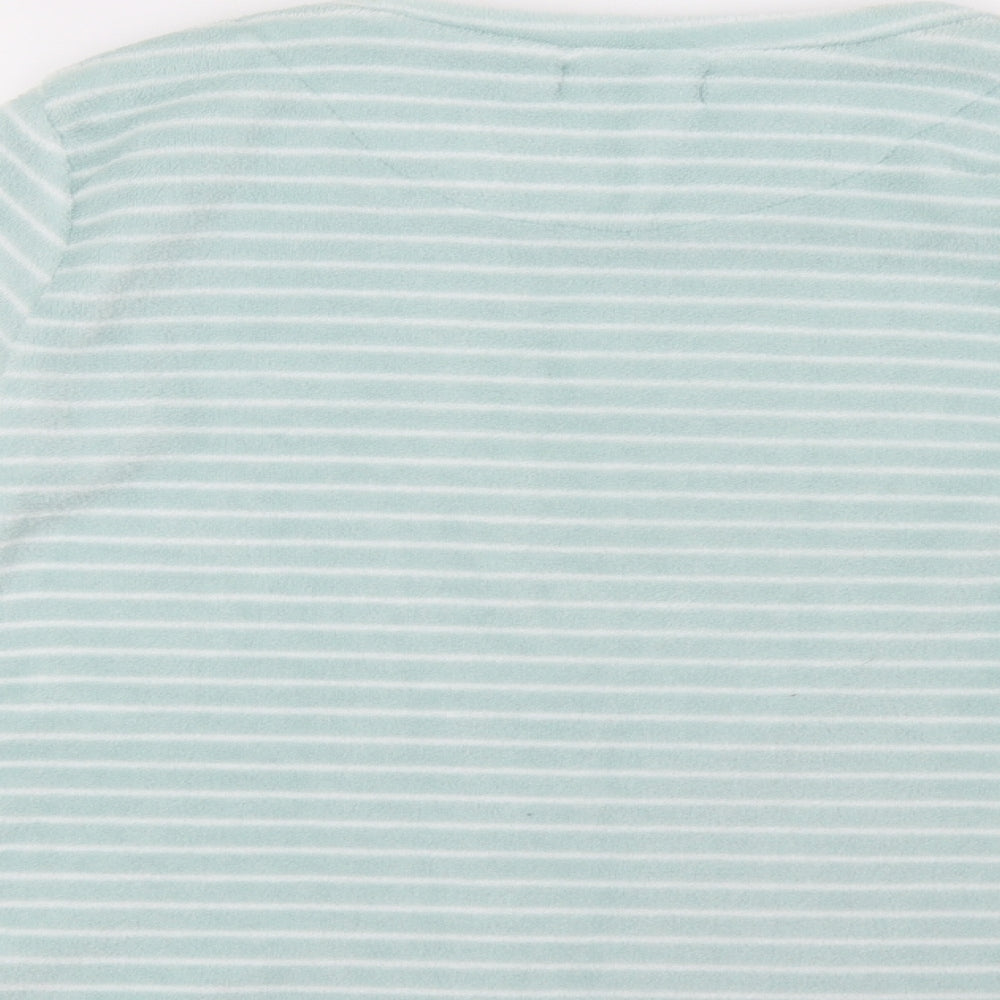 Primark Womens Green Striped Pyjama Top Size 8