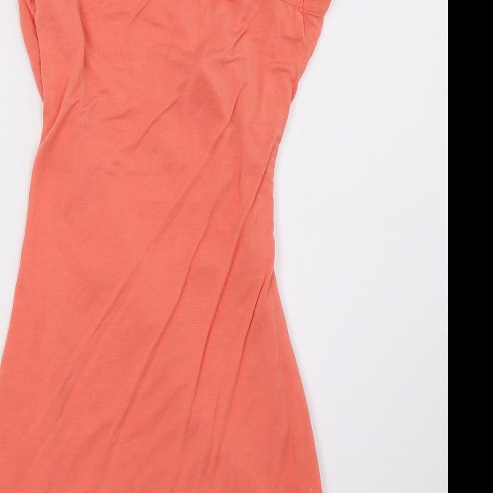 Beach Time Womens Pink A-Line Size 10