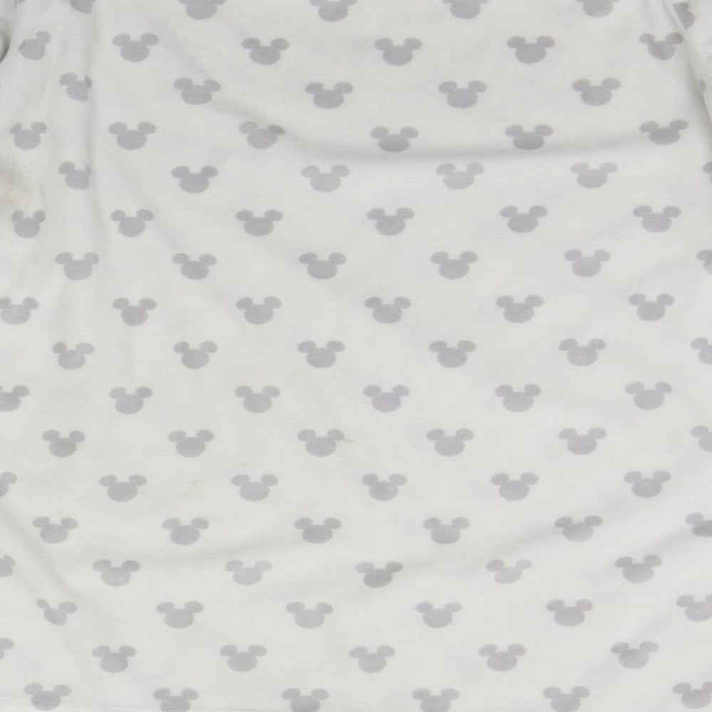 Primark Womens White Geometric Kimono Pyjama Top Size S - Micky Mouse
