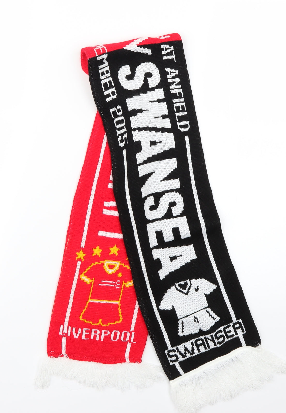 liverpool Mens Multicoloured Geometric Scarf One Size