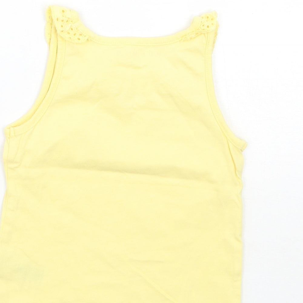 Nutmeg Girls Yellow Basic Tank Size 12-18 Months