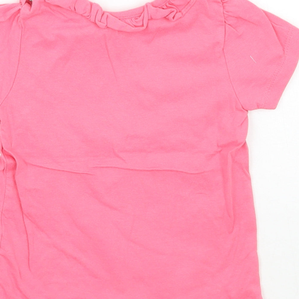 Nutmeg Girls Pink Basic T-Shirt Size 12 Months