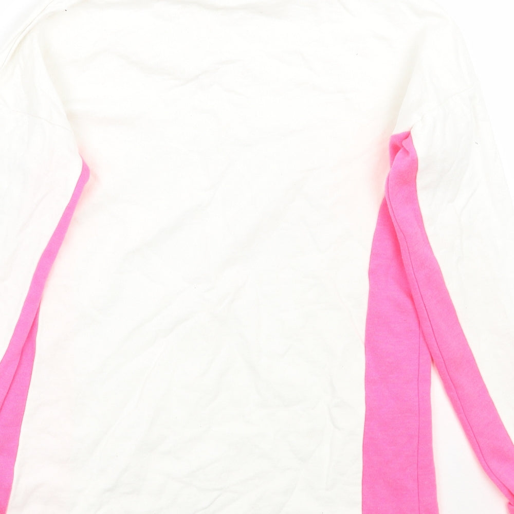 F&F Girls White Pullover Jumper Size 11-12 Years