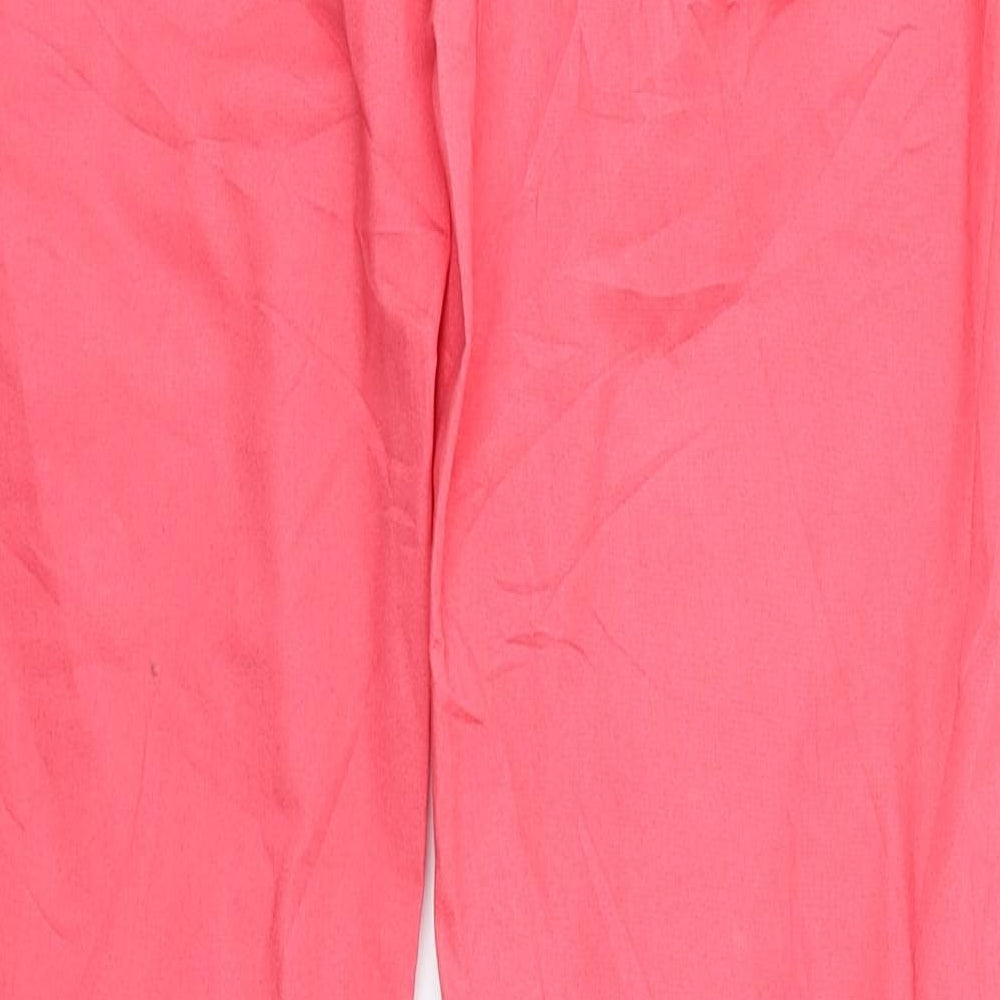 H&M Womens Pink Trousers Size 10 L29 in
