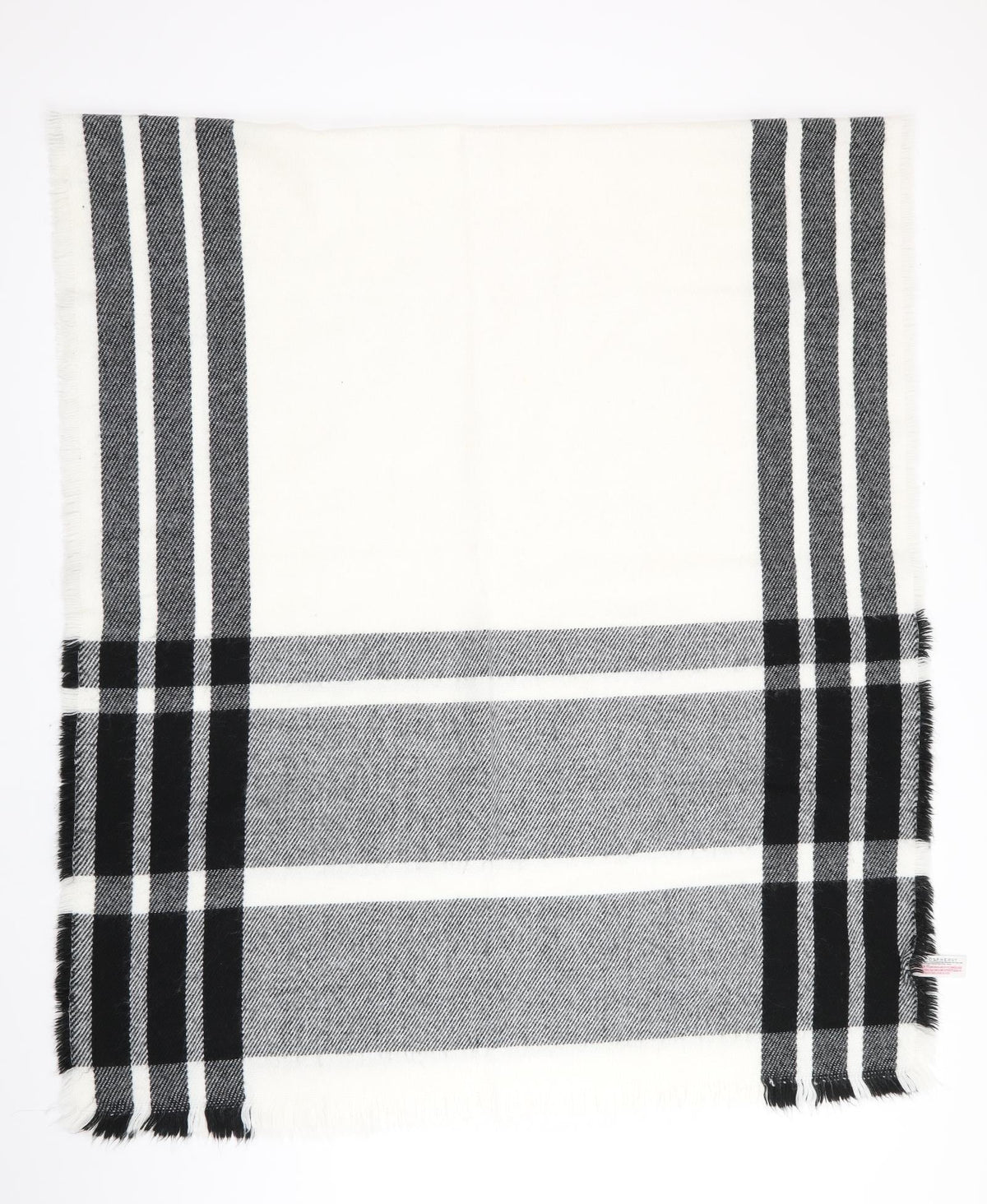Atmosphere Womens Black Check Shawl/Wrap