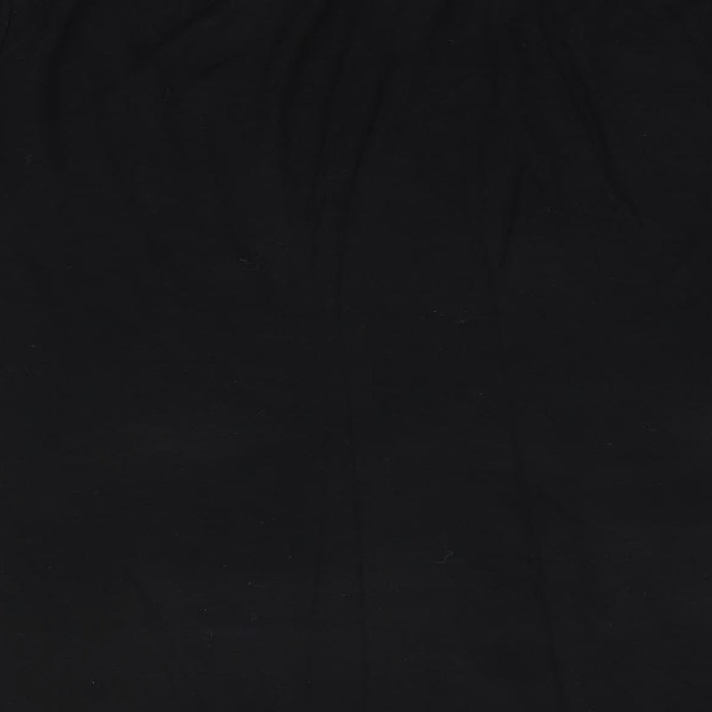 Preworn Womens Black Pullover Jumper - Ruffled & Elasticated Neck