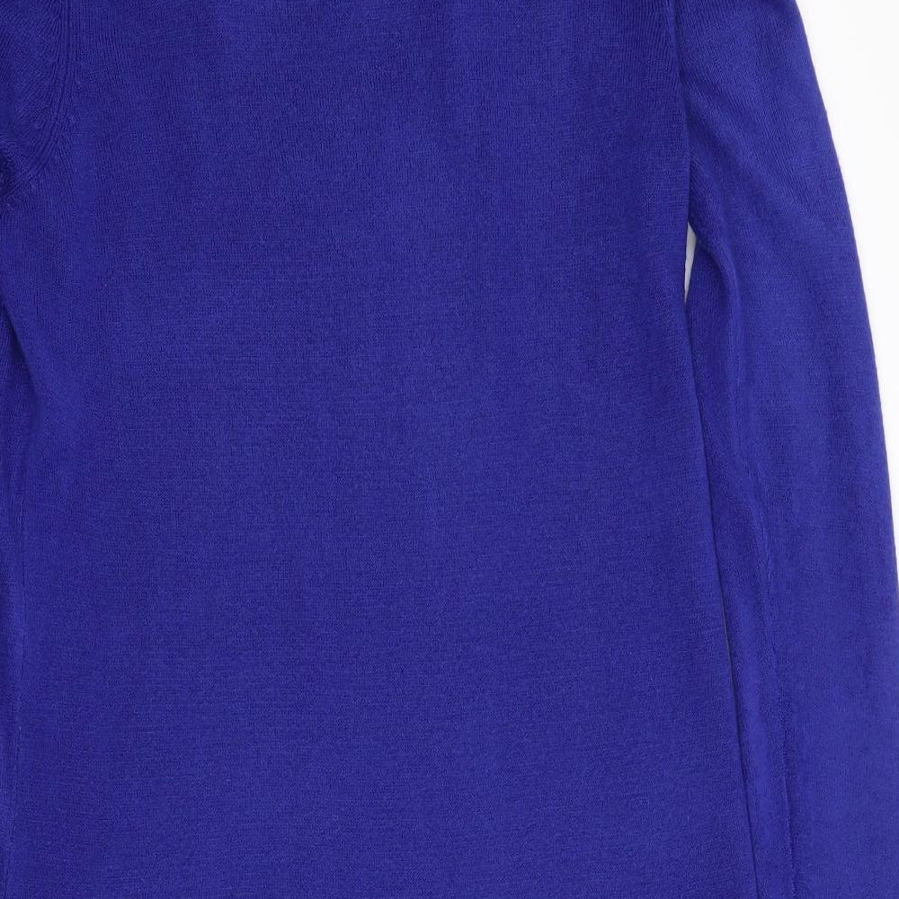 Marks and Spencer Womens Blue Fit & Flare - Fabric Neck Knitted body