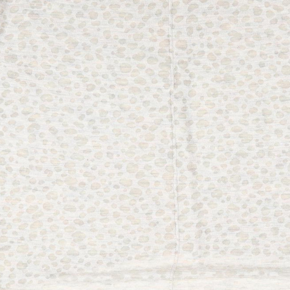 H&M Womens Beige Animal Print Pullover Jumper Size 6