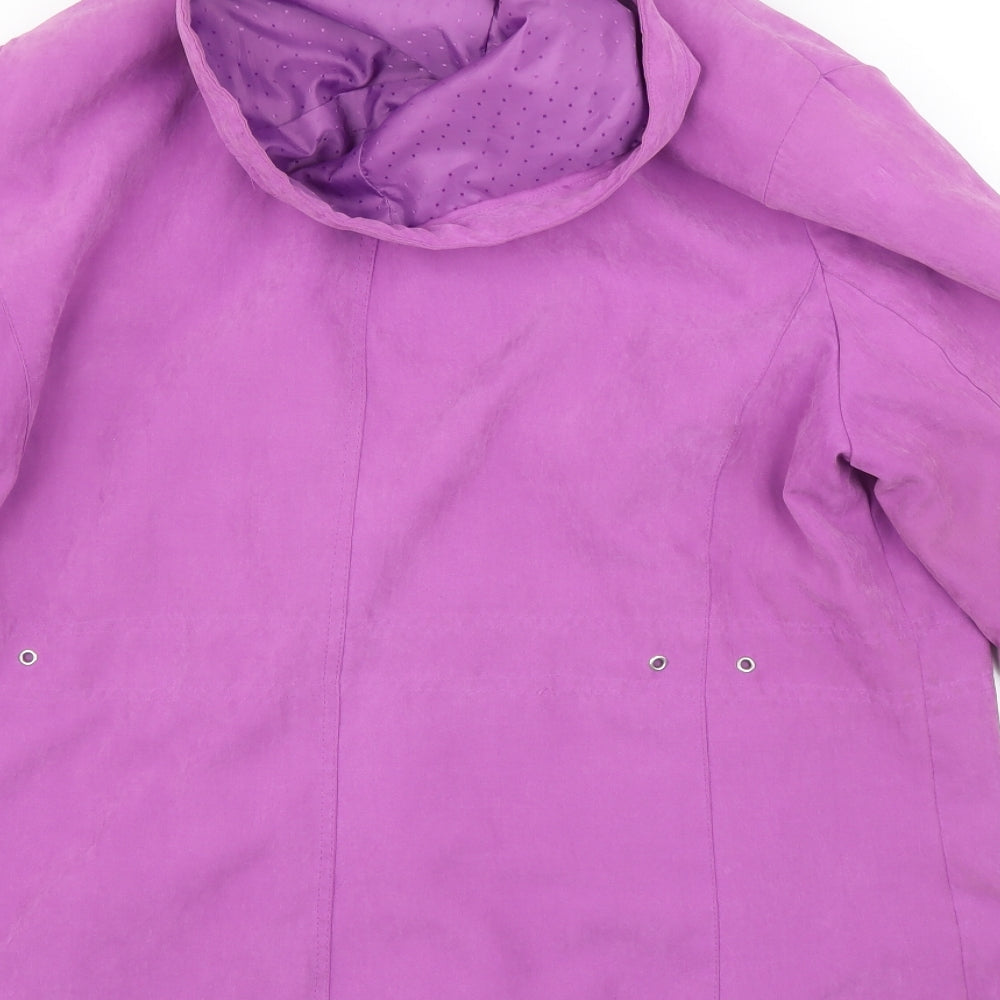 Bonmarché Womens Purple Overcoat Coat Size M