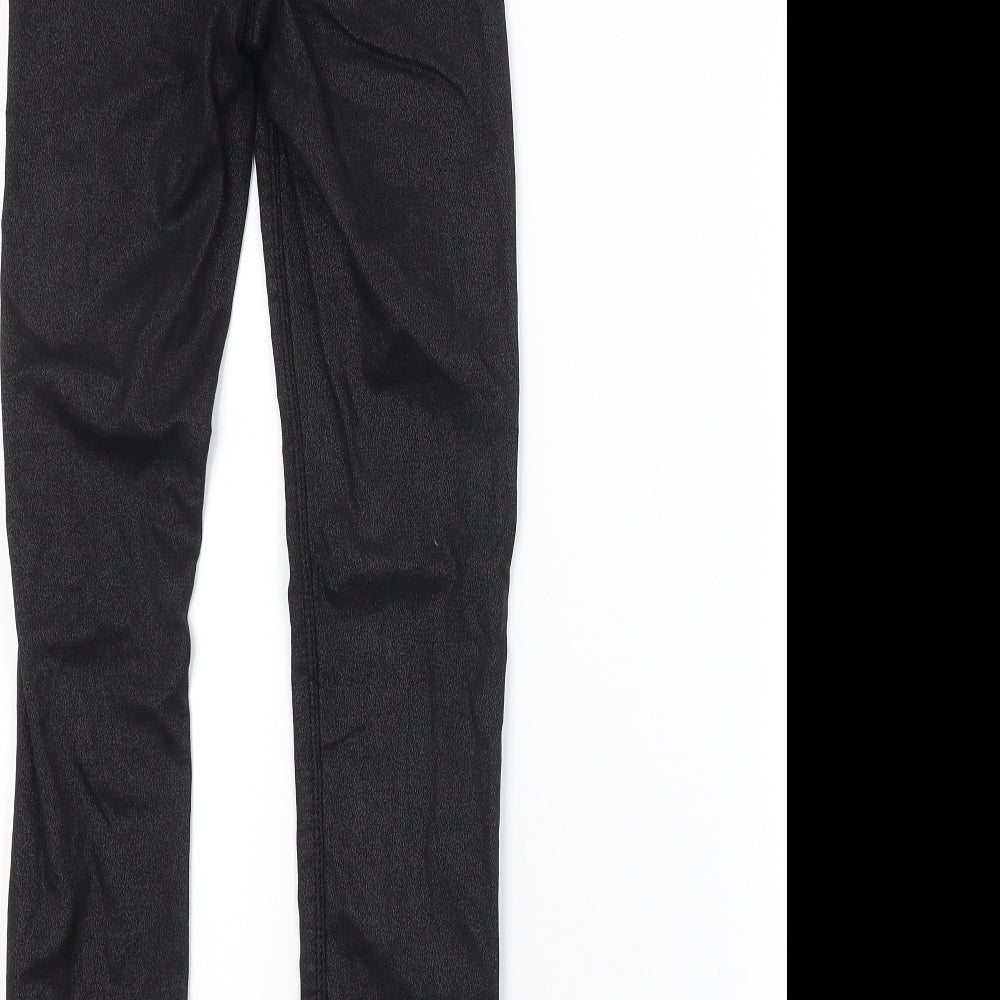 .DENIM Womens Black Trousers Size 8 L27 in