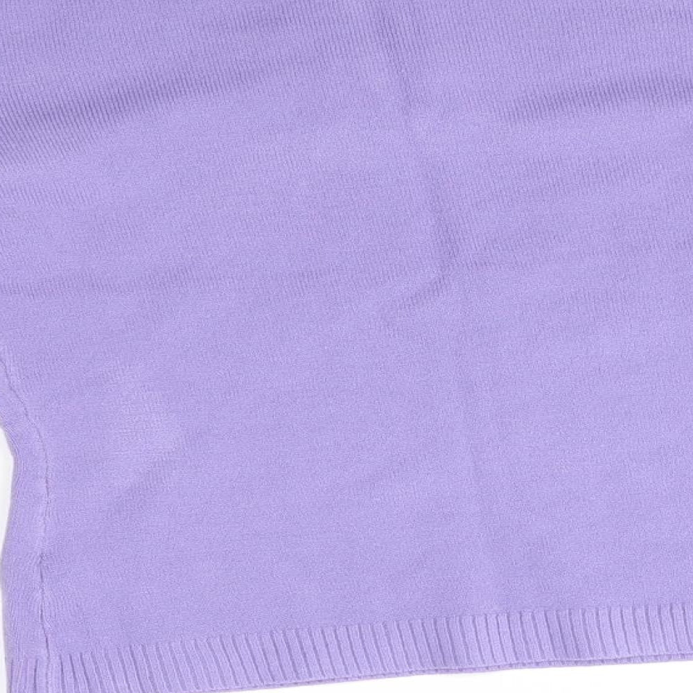 Lingara Womens Purple Pullover Jumper Size S