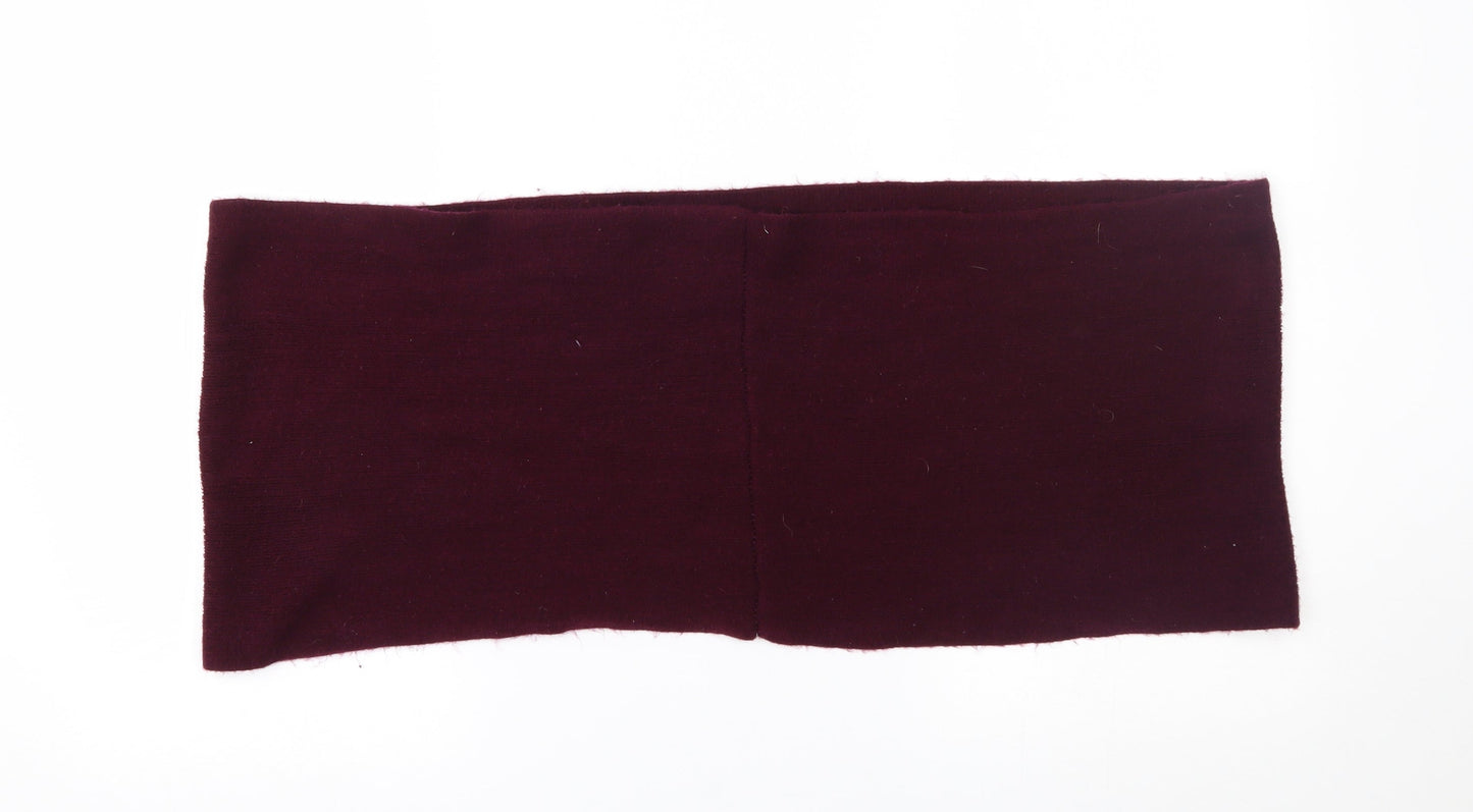 Preworn Womens Red Scarf - infinity scarf