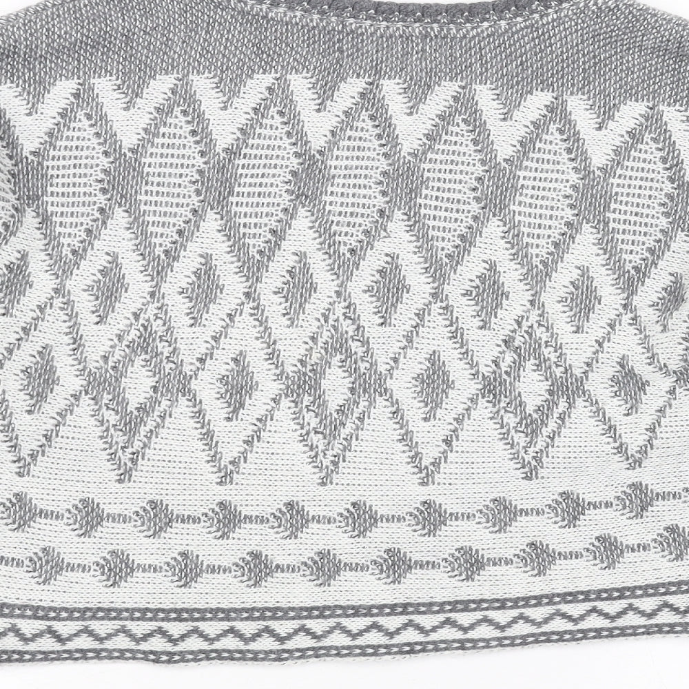Papaya Womens Grey Pullover Jumper Size M