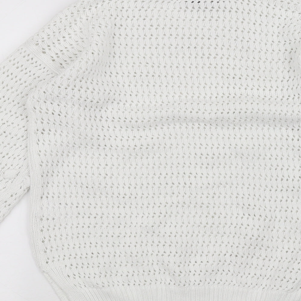 Marks and Spencer Womens White Pullover Jumper Size S