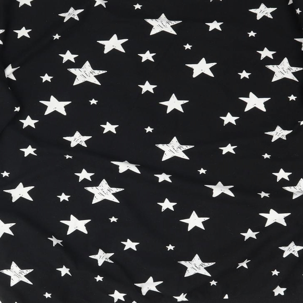 NEXT Girls Black Solid Top Pyjama Top Size 14 Years - Star Star