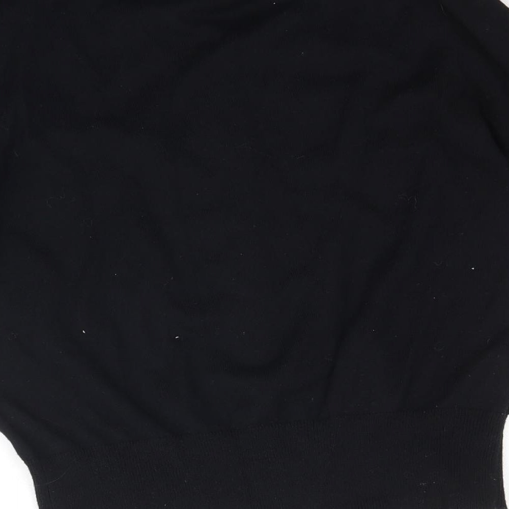 Be Beau Womens Black Knit Cape Jumper Size 10