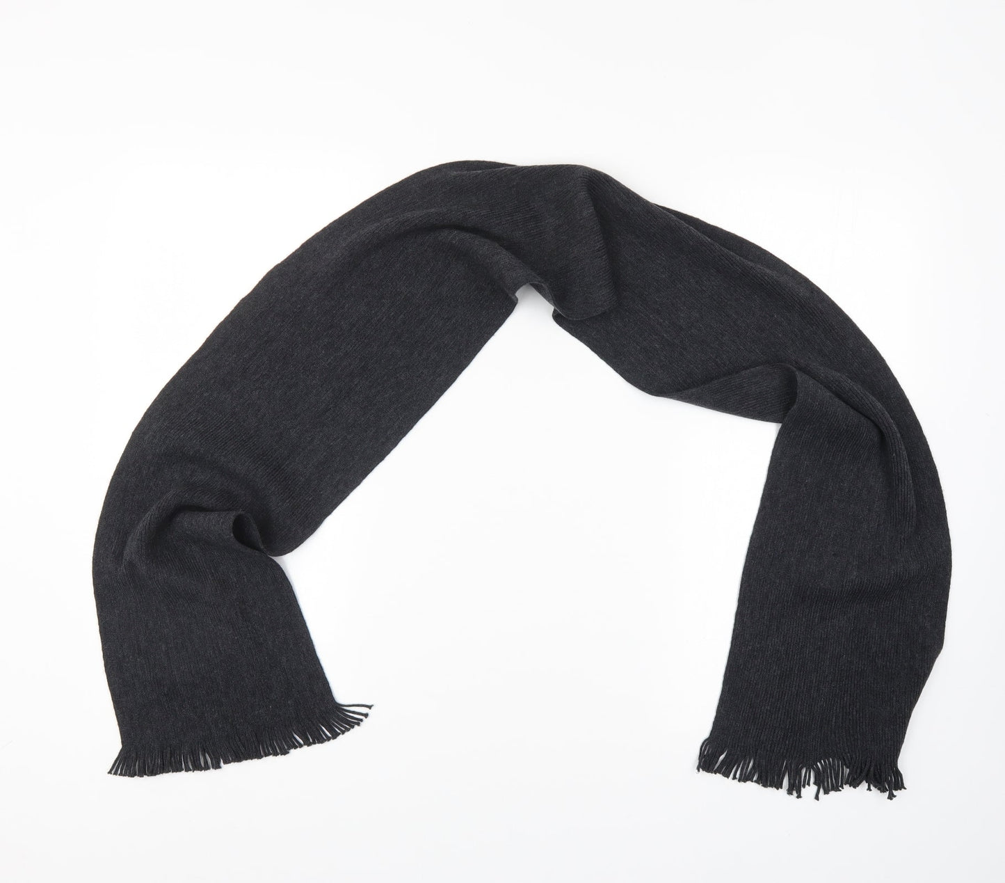 Preworn Unisex Grey Scarf One Size